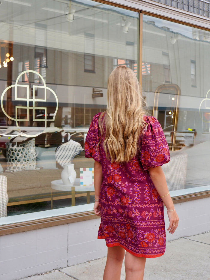 Jessica Floral Puff Sleeve Dress