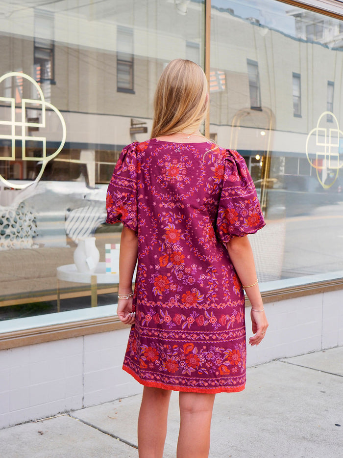 Jessica Floral Puff Sleeve Dress
