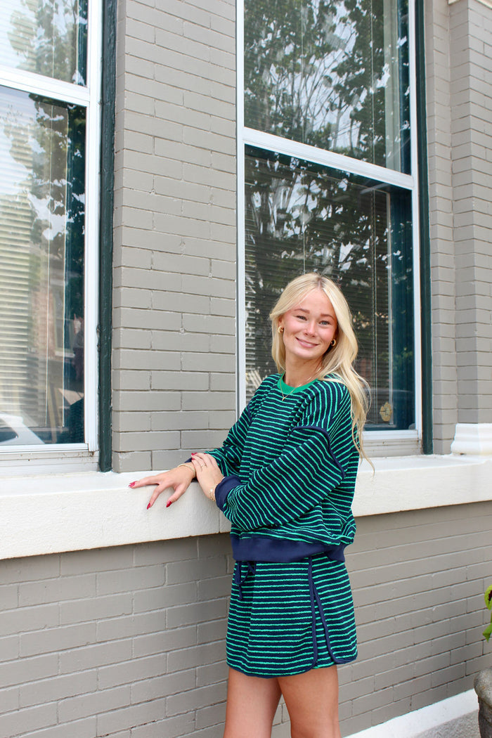 Jessica Stripe Sweatshirt