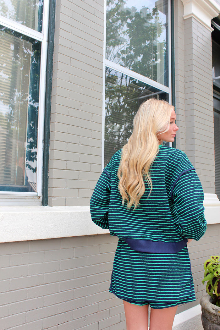 Jessica Stripe Sweatshirt