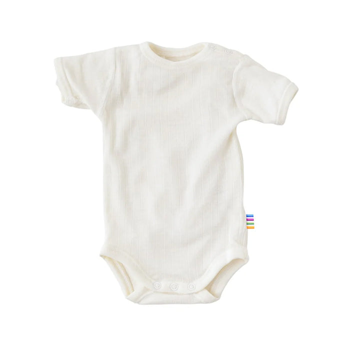 Joha Wool Short Sleeve Romper White