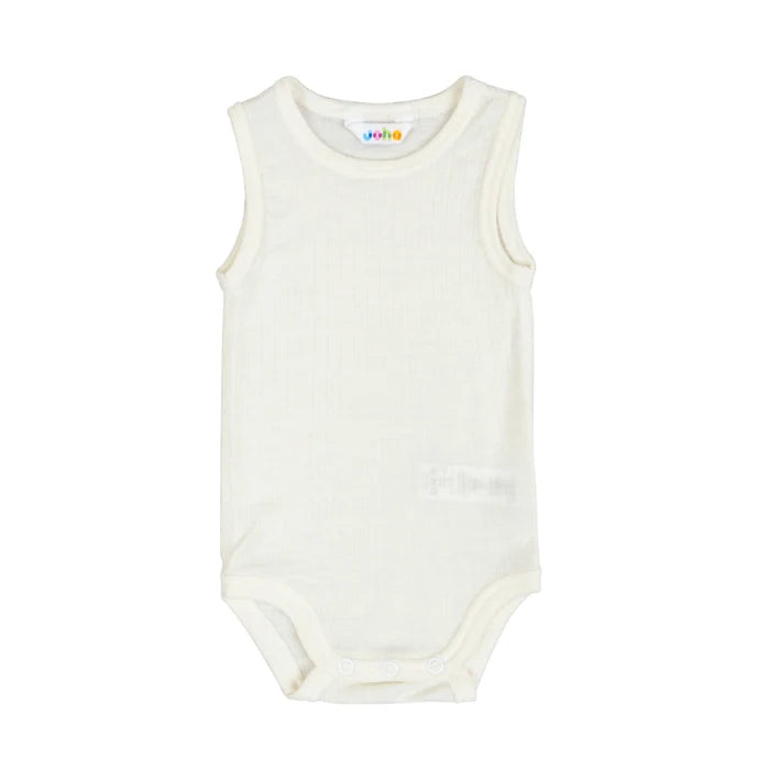 Joha Wool Sleeveless Romper White