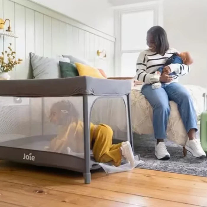 Joie Amigo Travel Cot - Thunder - ebebek - Black Friday
