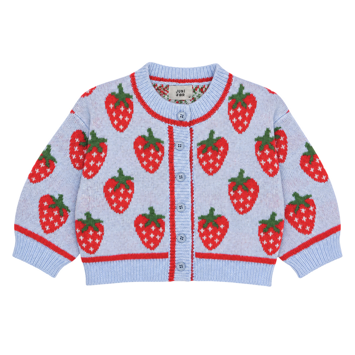 Juni Strawberry Skies Cardigan Sky
