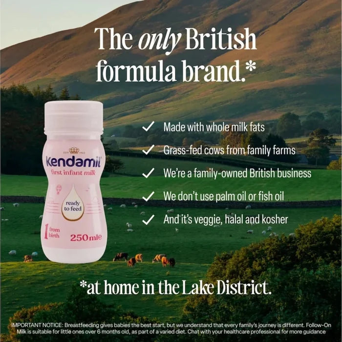 Kendamil Ready To Feed Stage 1 First Infant Milk from Birth 1500ml (6x250ml) - ebebek