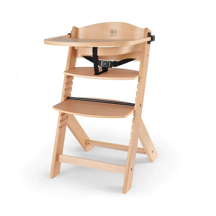 Kinderkraft Enock Wooden Highchair - Wooden Natural - ebebek - Black Friday