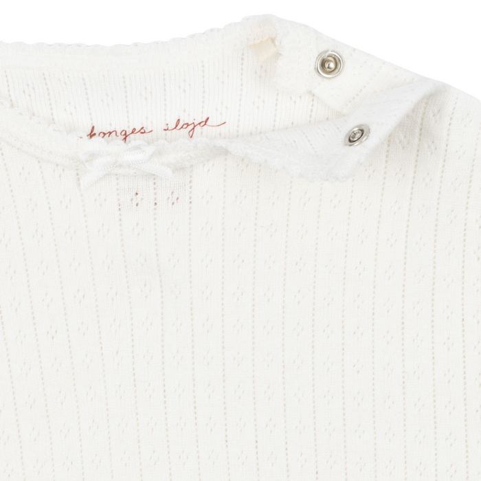 Konges Sløjd Minnie Pointelle SL Body White