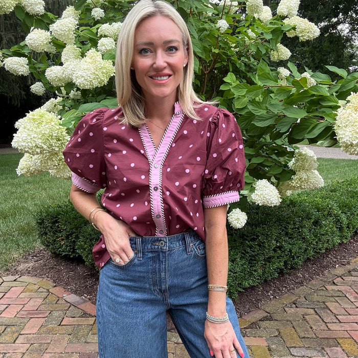 Krista Polka Dot Top