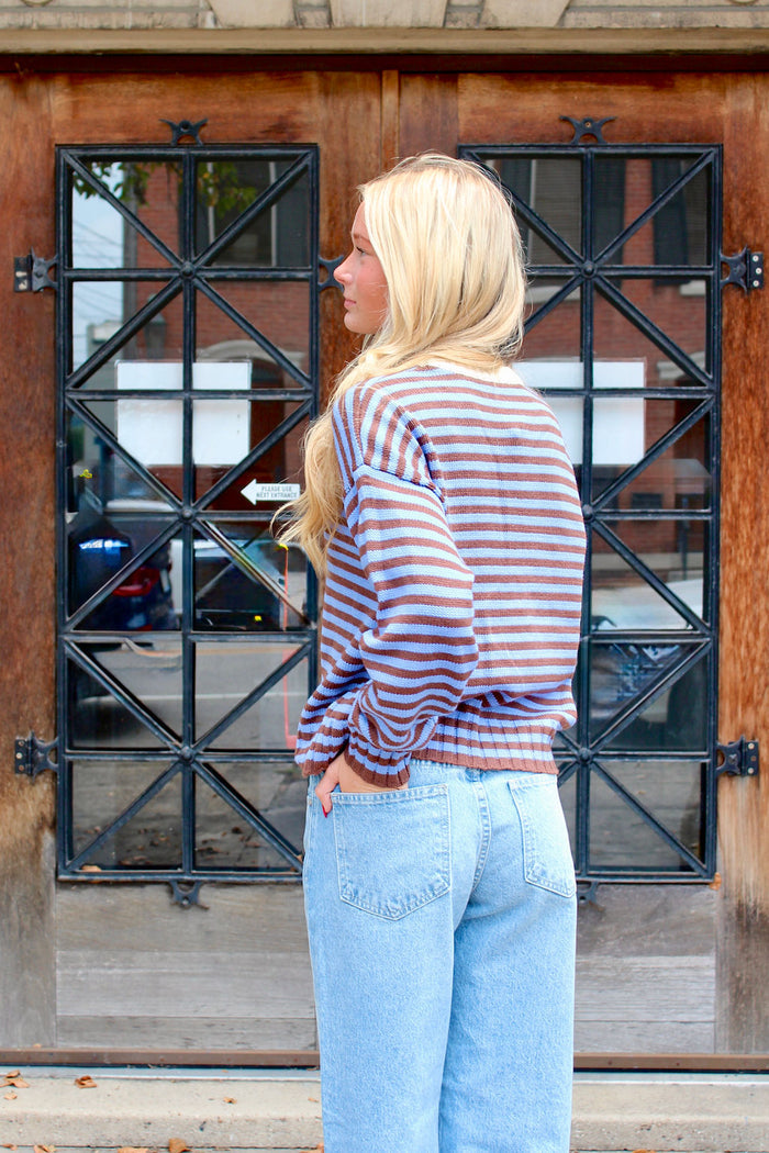 Krista Stripe Colorblock Sweater