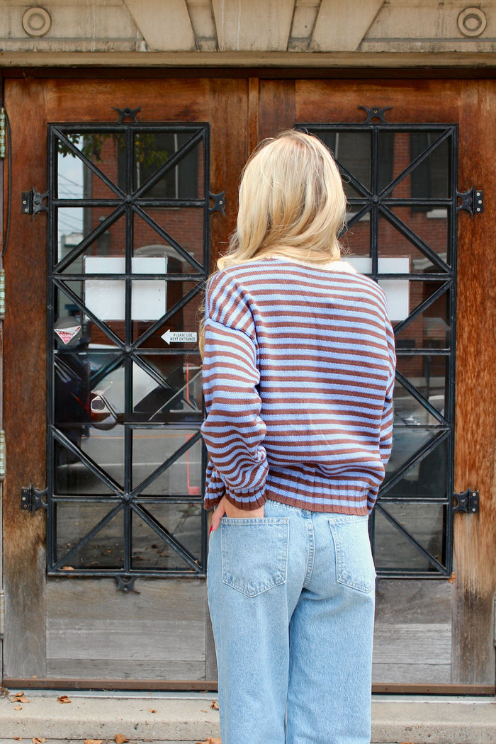 Krista Stripe Colorblock Sweater