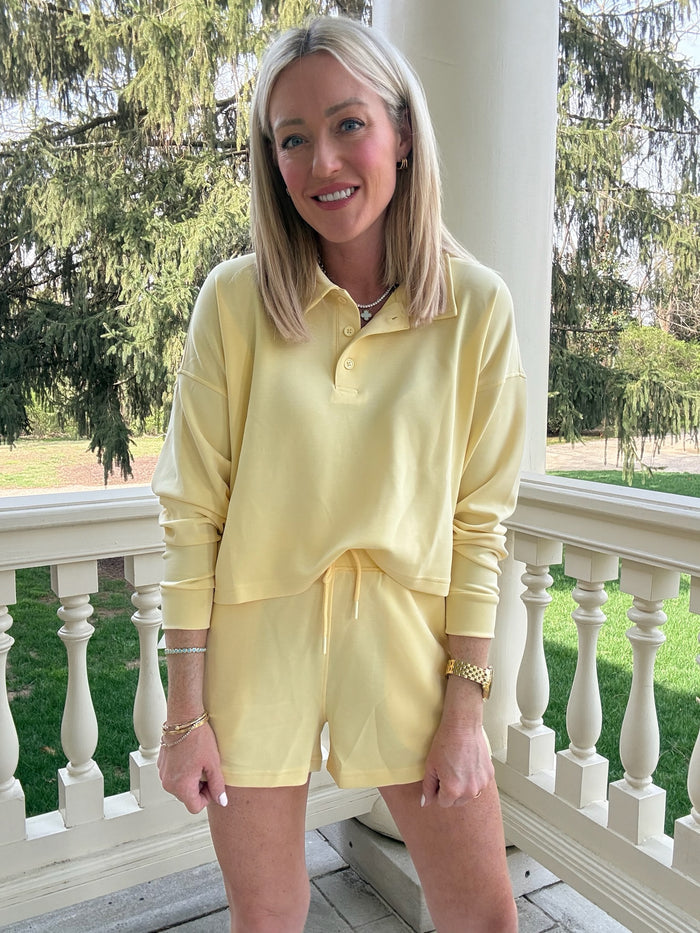 Laguna Breakline Collared Set - Yellow