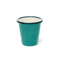 Large Enamel Cup Teal Green