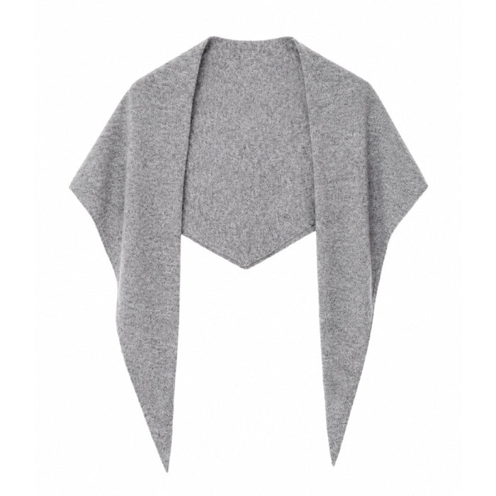Le Bon Shoppe Cashmere Triangle Scarf Grey Melange