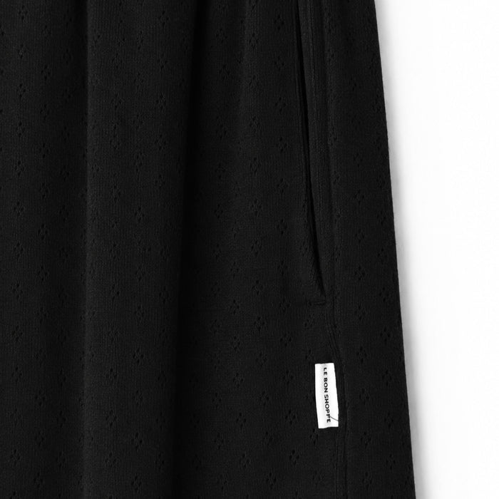 Le Bon Shoppe Pointelle Balloon Pants Black