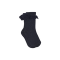Lisa Baby Socks with Lace - Navy