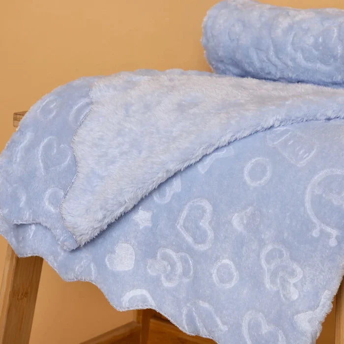 Little Dreams Boys Blanket - Blue Blue - ebebek