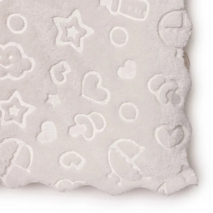 Little Dreams Unisex Plush Blankets - Ecru Ecru - ebebek