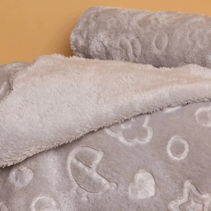 Little Dreams Unisex Plush Blankets - Grey Grey - ebebek