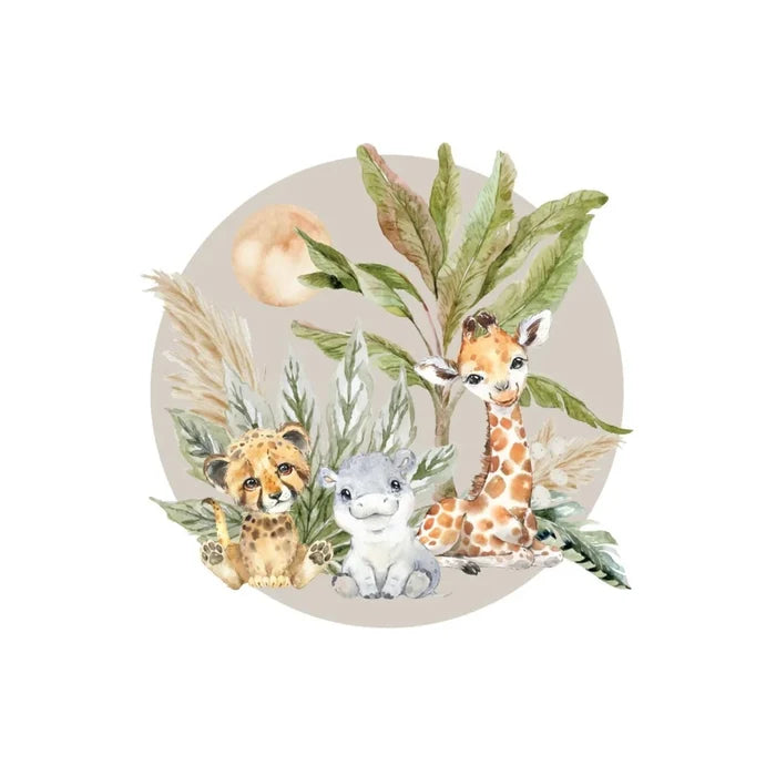 Live Vida Baby Safari Circle Wall Sticker 2 pcs - ebebek - Black Friday