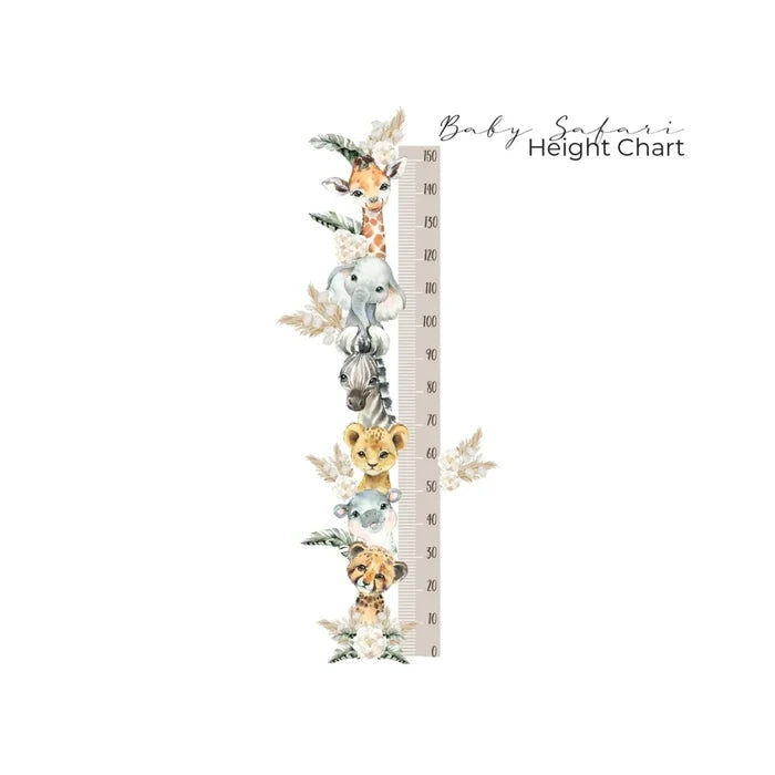 Live Vida Baby Safari Height Chart Sticker - ebebek - Black Friday