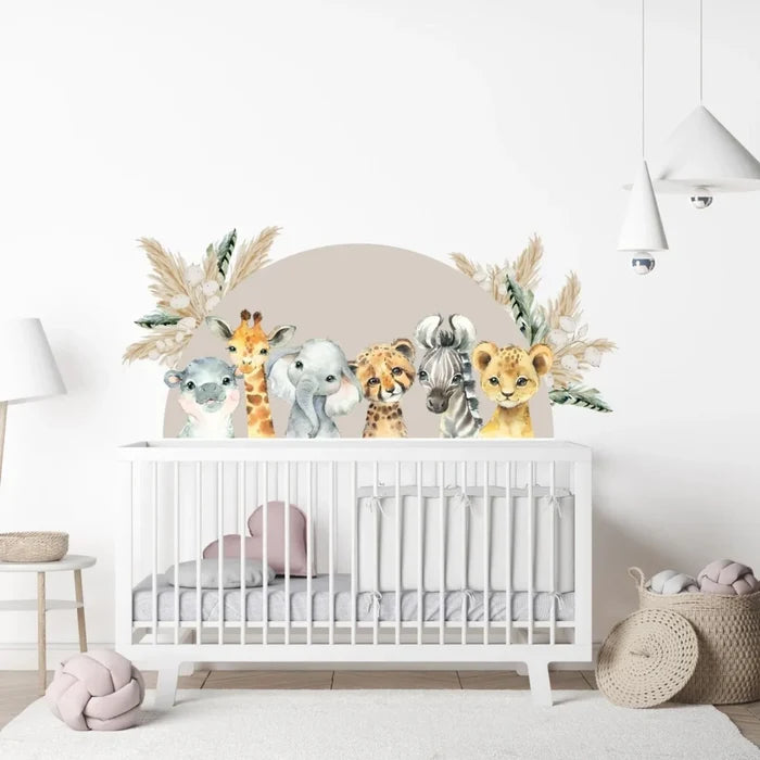 Live Vida Baby Safari Semi - Circle Large Wall Sticker - ebebek - Black Friday