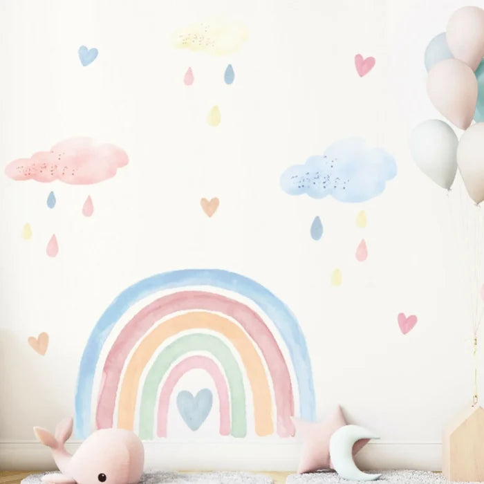 Live Vida Rainbow & Raindrops Wall Stickers - ebebek - Black Friday