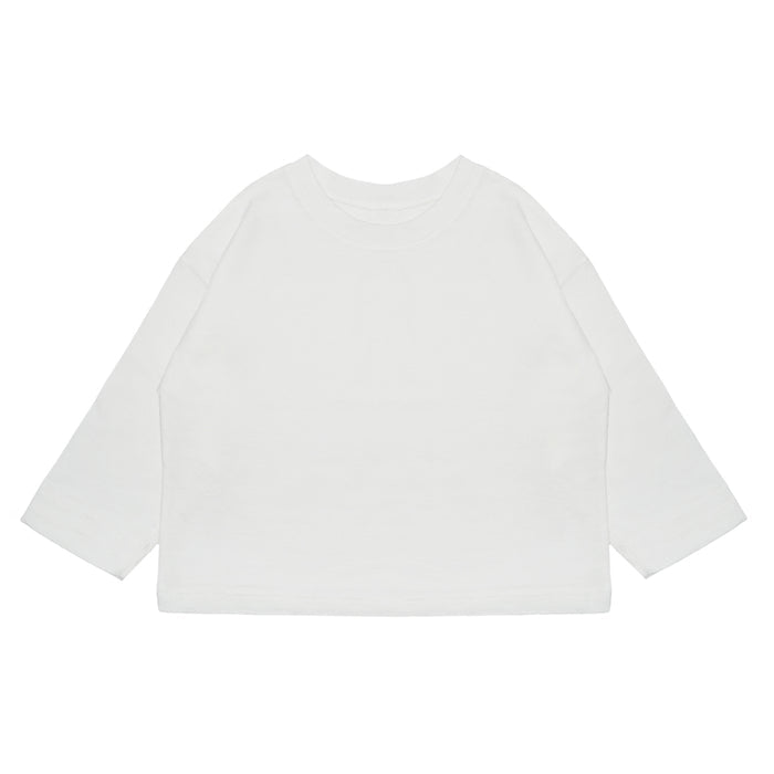 Loose Fit LS Kids Tee Cream