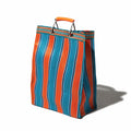Market Bag Rectangle Orange - Blue