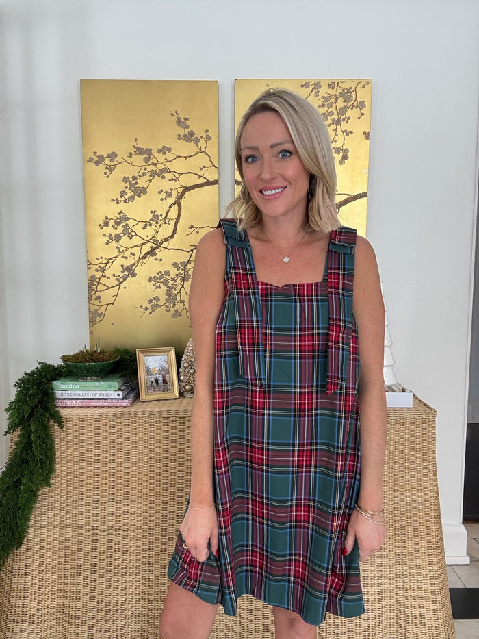 Mary Tartan Bow Dress