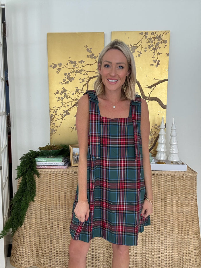 Mary Tartan Bow Dress