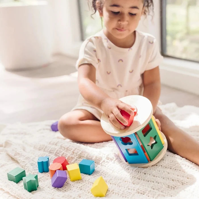 Melissa & Doug Match & Roll Wooden Shape Sorter - ebebek - Black Friday