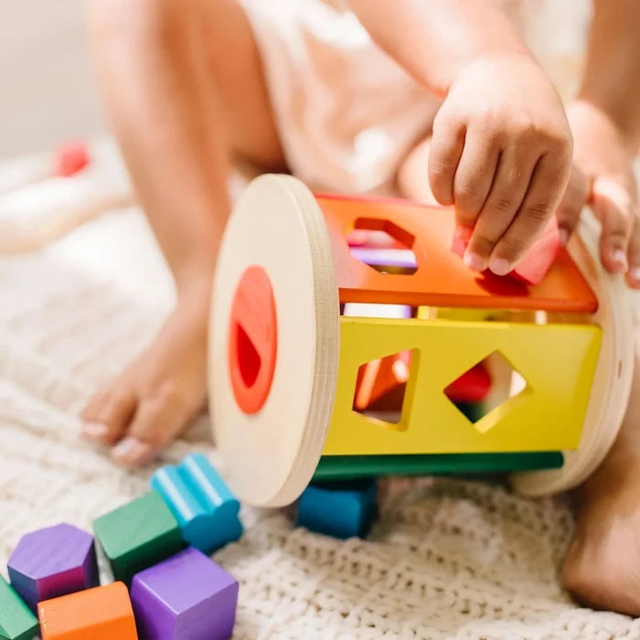 Melissa & Doug Match & Roll Wooden Shape Sorter - ebebek - Black Friday