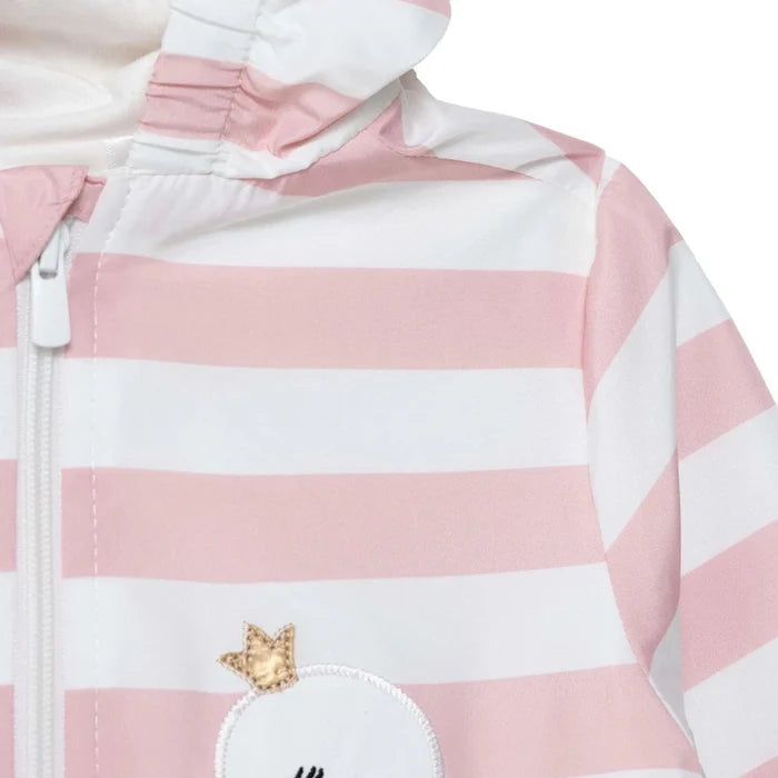 Midimod Girls Raincoat Animal Print Hooded Long Sleeve - Pink Printed Pink Printed - ebebek