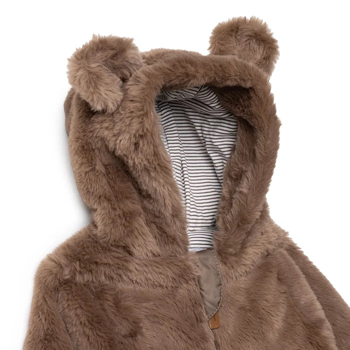 Midimod Newborn Welsoft Footed Jumpsuit - Brown - ebebek - Black Friday