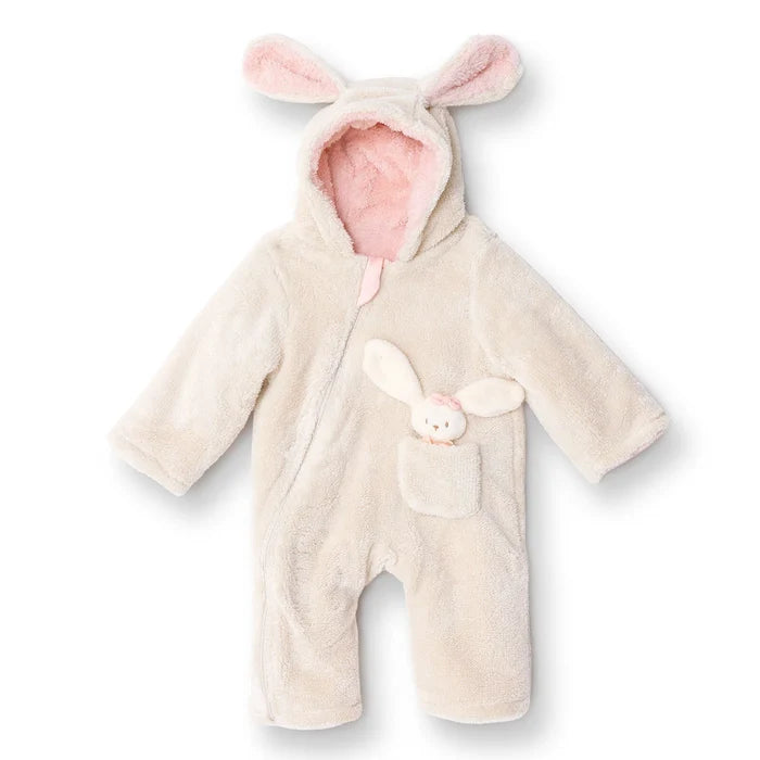Midimod Newborn Welsoft Footless Jumpsuit - Ecru - ebebek - Black Friday
