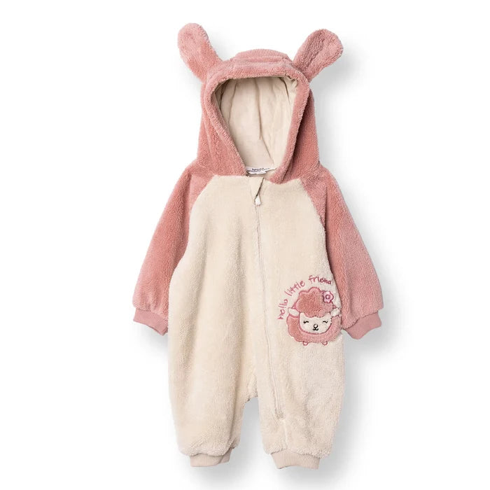 Midimod Newborn Welsoft Footless Jumpsuit - Ecru - ebebek - Black Friday