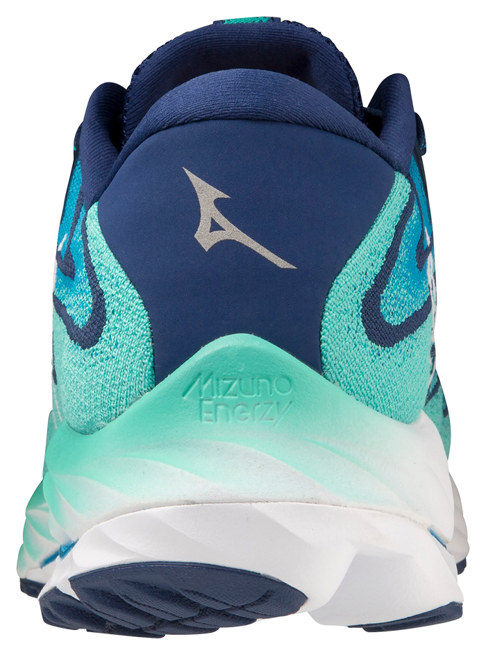 Mizuno Men's Men's Wave Rider 27 SSW - Atlantis/White/Blue Depths