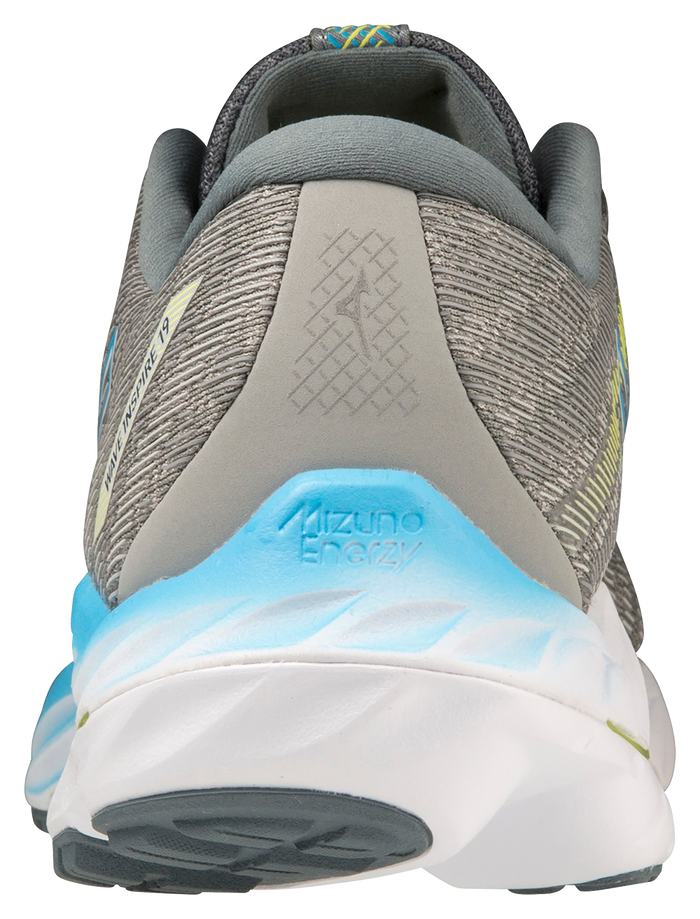 Mizuno Men's Wave Inspire 19 - Ultimate Gray/Jet Blue/Bolt 2 (Neon)