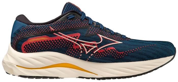 Mizuno Men's Wave Rider 27 - Blue Opal/Papyrus/Ski Patrol