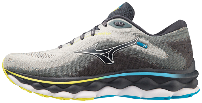 Mizuno Men's Wave Sky 7 - Pearl Blue/White/Bolt 2 (Neon)