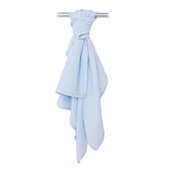Mollia Unisex Muslin Blanket - Blue Blue - ebebek