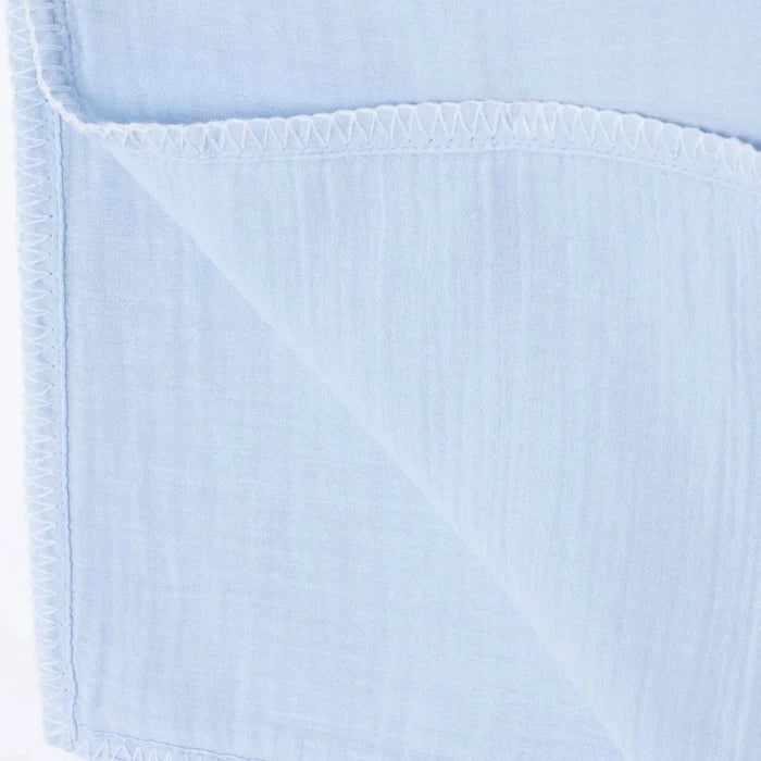 Mollia Unisex Muslin Blanket - Blue Blue - ebebek