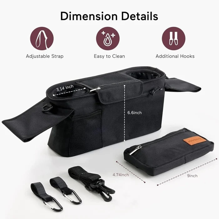 Momcozy All - in - One Stroller Organizer - Black - ebebek - Christmas