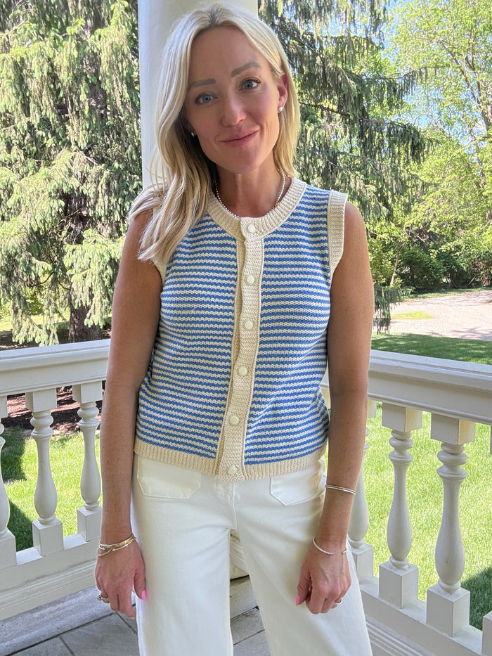 Monica Stripe Knit Top