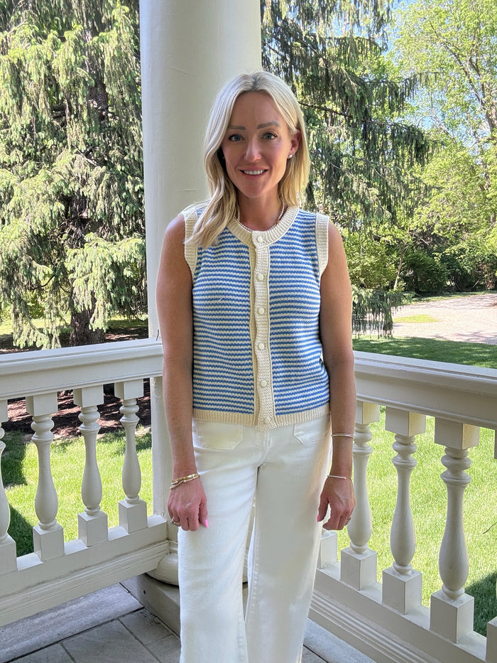 Monica Stripe Knit Top