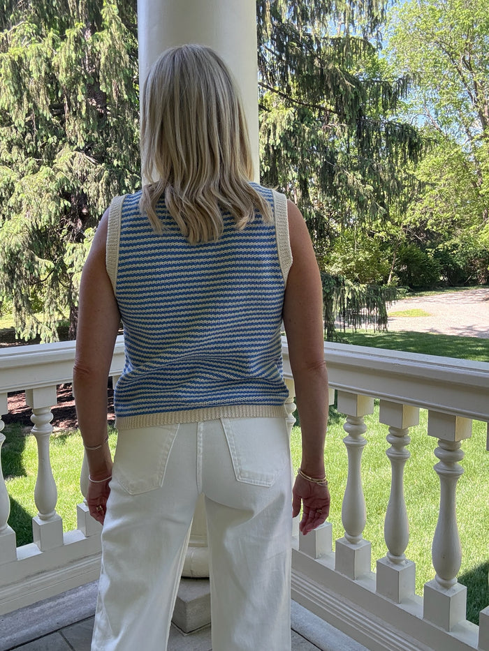 Monica Stripe Knit Top