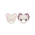Mooma Clown & Butterfly Soothers 6 - 18 months Pack of 2 - Brownish Purple & Baby Pink - ebebek - Christmas