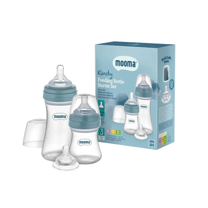 Mooma Kindy Feeding Bottle Starter Set - Ball Blue - ebebek - Christmas