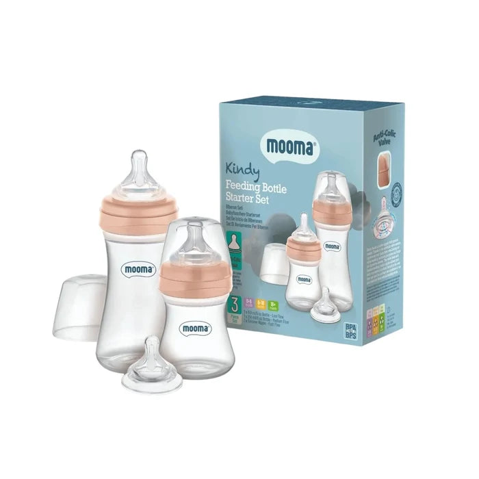Mooma Kindy Feeding Bottle Starter Set - Old Rose - ebebek - Christmas