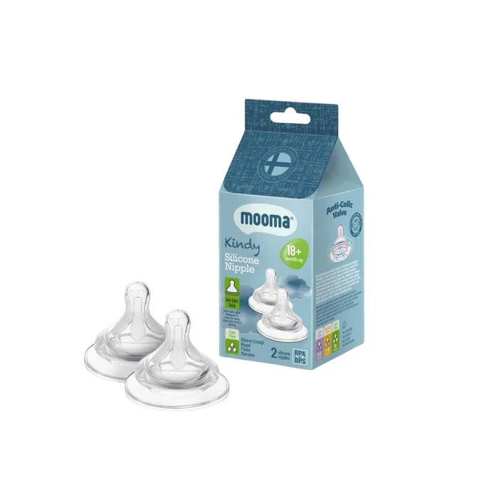 Mooma Kindy Silicone Teats Fast Flow 18+ months Pack of 2 - ebebek - Christmas